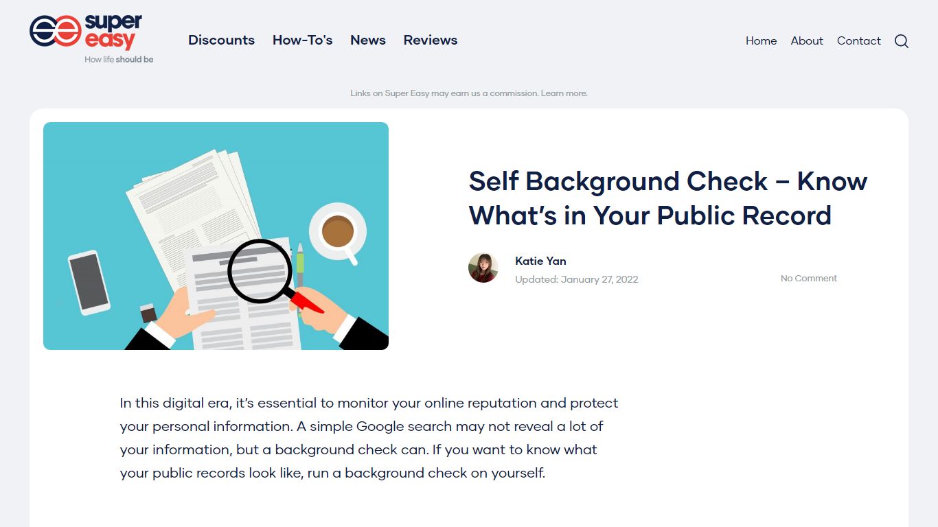 Self Background Check – Know What’s in Your Public Record